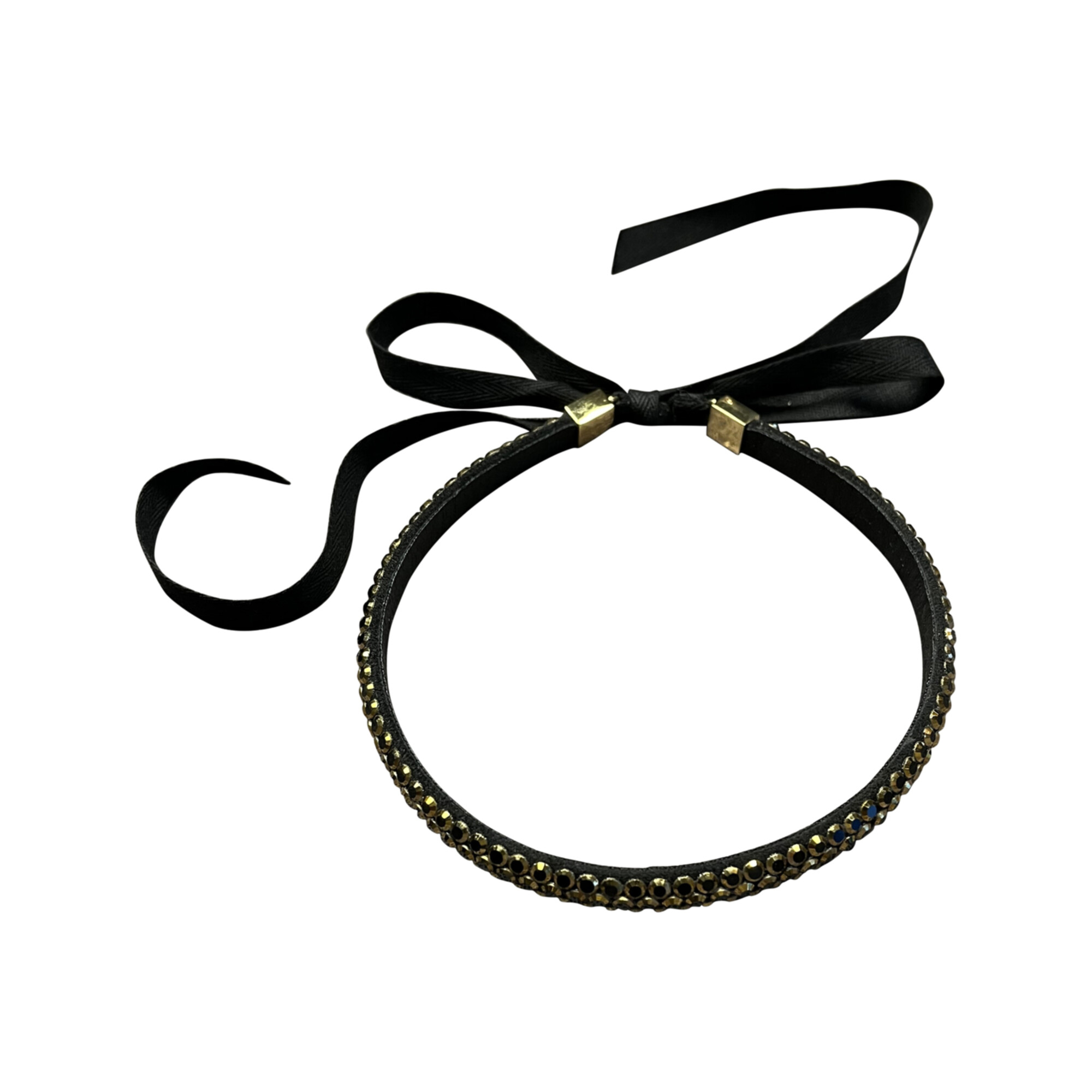 Choker "Stardust" nero con cristalli
