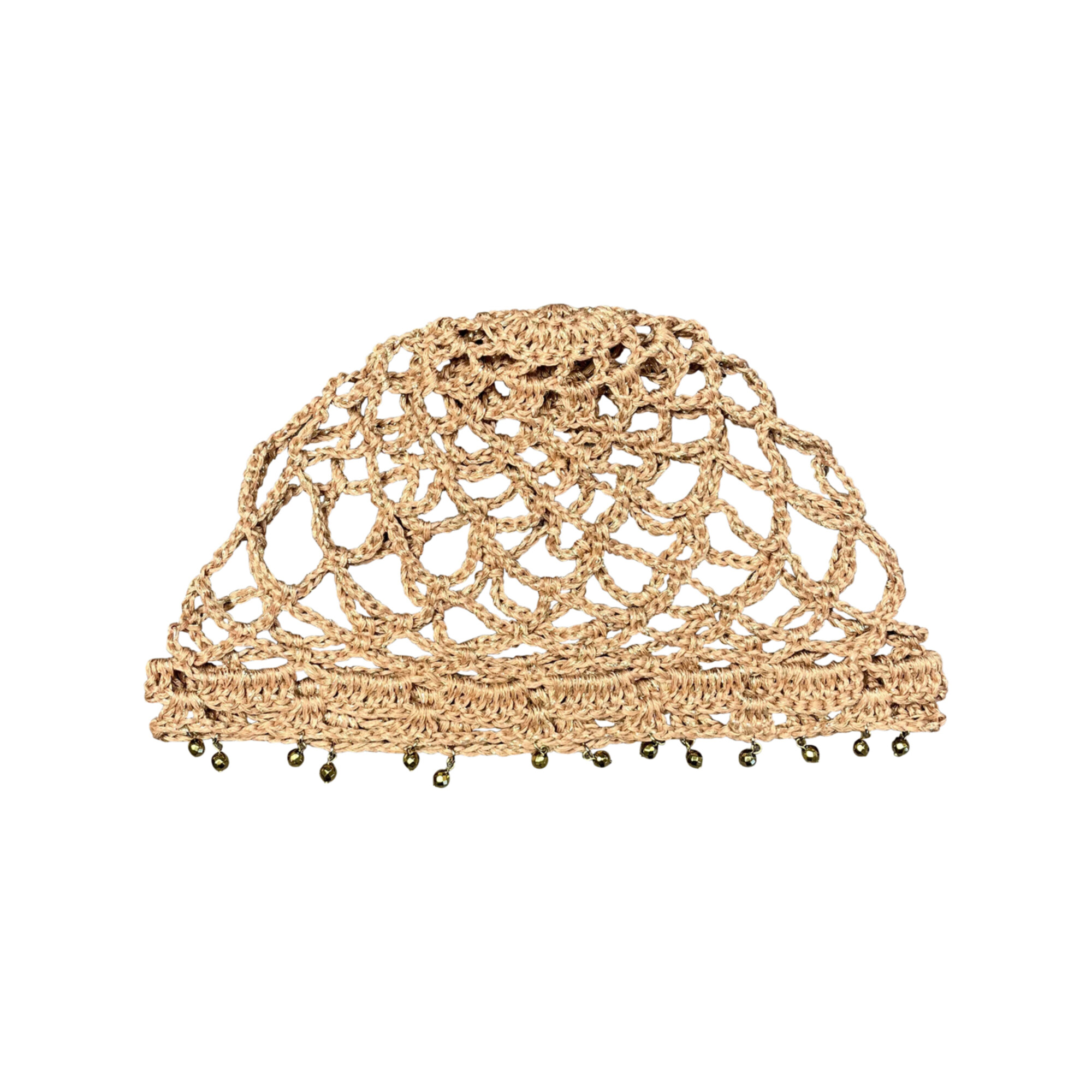 Cuffia gioiello "Kiki" in maglia bronzata